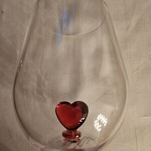 Elegant Cup with Red Heart Accent
